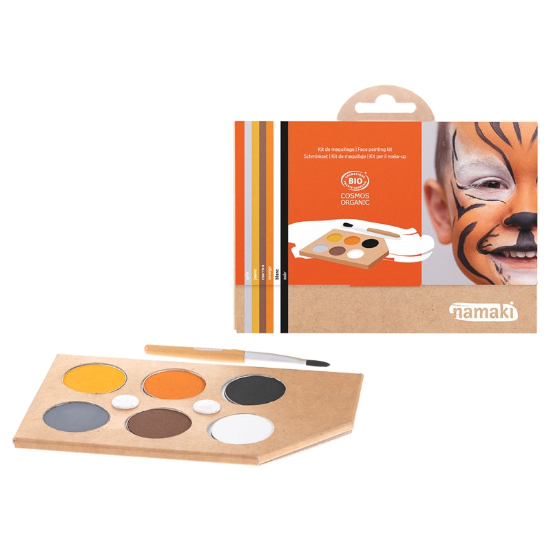 Bio-Wildtier-Make-up-Set mit 6 Farben – Namaki