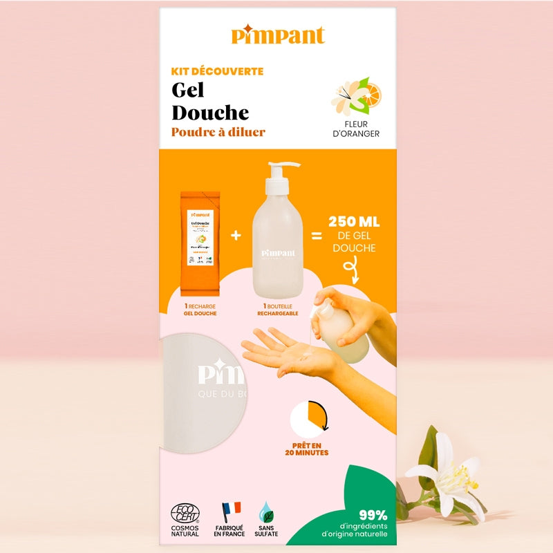 Kit découverte gel douche fleur d'oranger - Pimpant