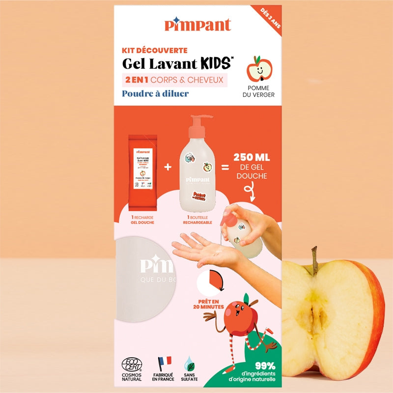 2-in-1 Kinder-Duschgel-Entdeckungsset – Duftrichtung Apfelgarten