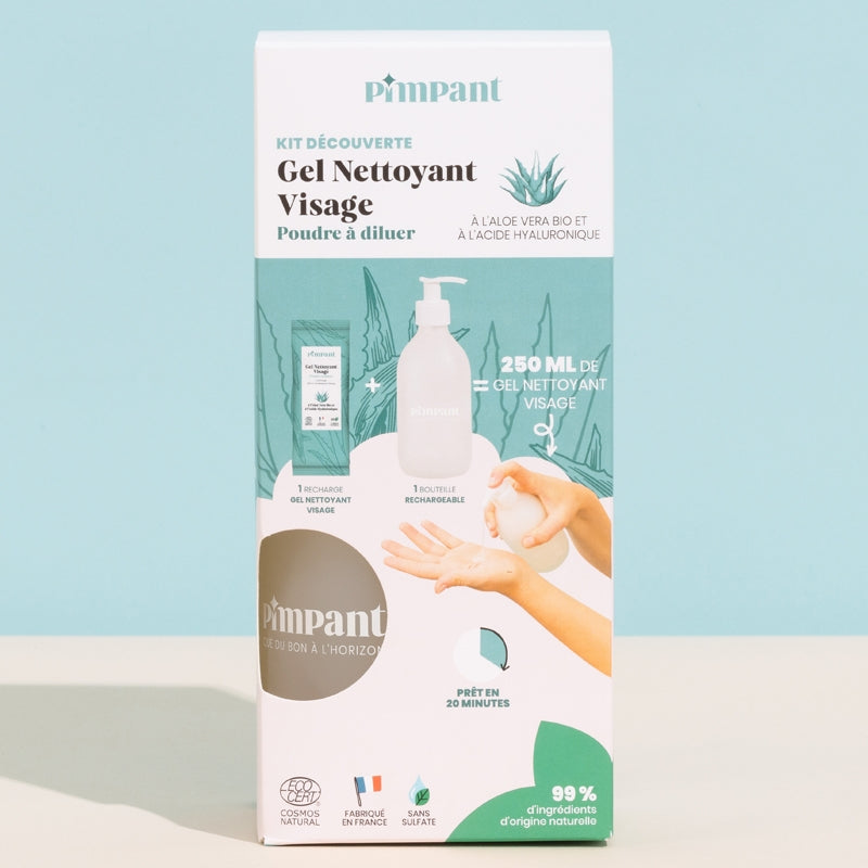Kit découverte gel nettoyant visage aloe vera - Pimpant