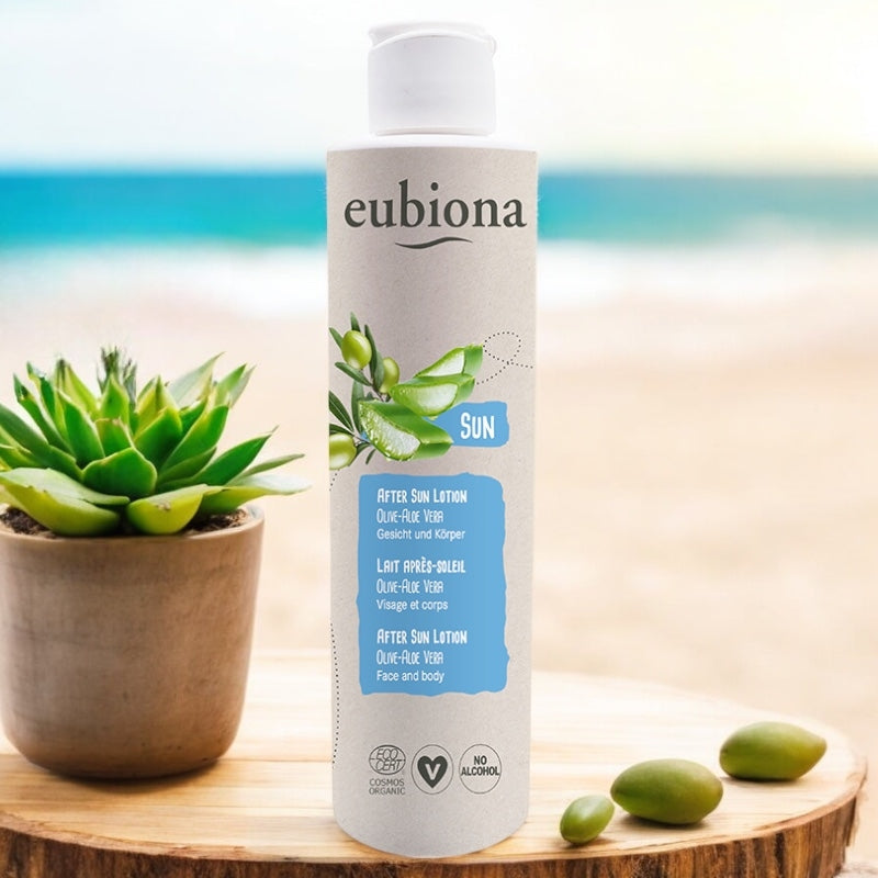 Lait après-soleil BIO olive & aloe vera - 200ml - Eubiona