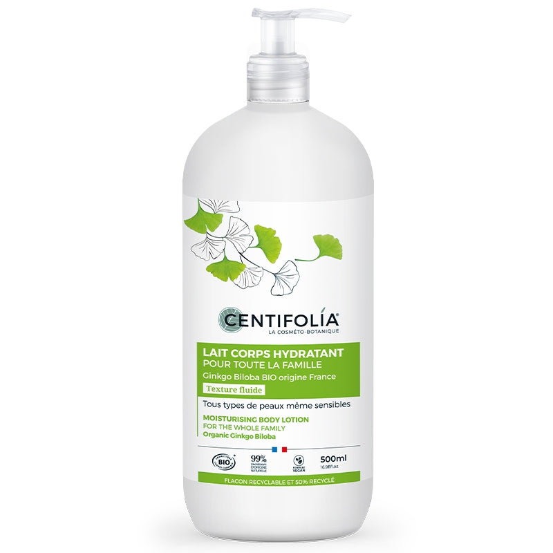 Bio-Ginkgo-Biloba-Familien-Feuchtigkeitslotion für den Körper – 400 ml – Centifolia