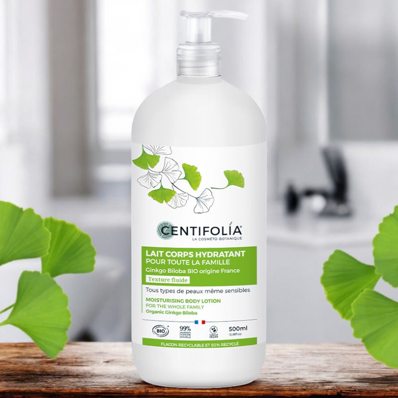 Bio-Ginkgo-Biloba-Familien-Feuchtigkeitslotion für den Körper – 400 ml – Centifolia