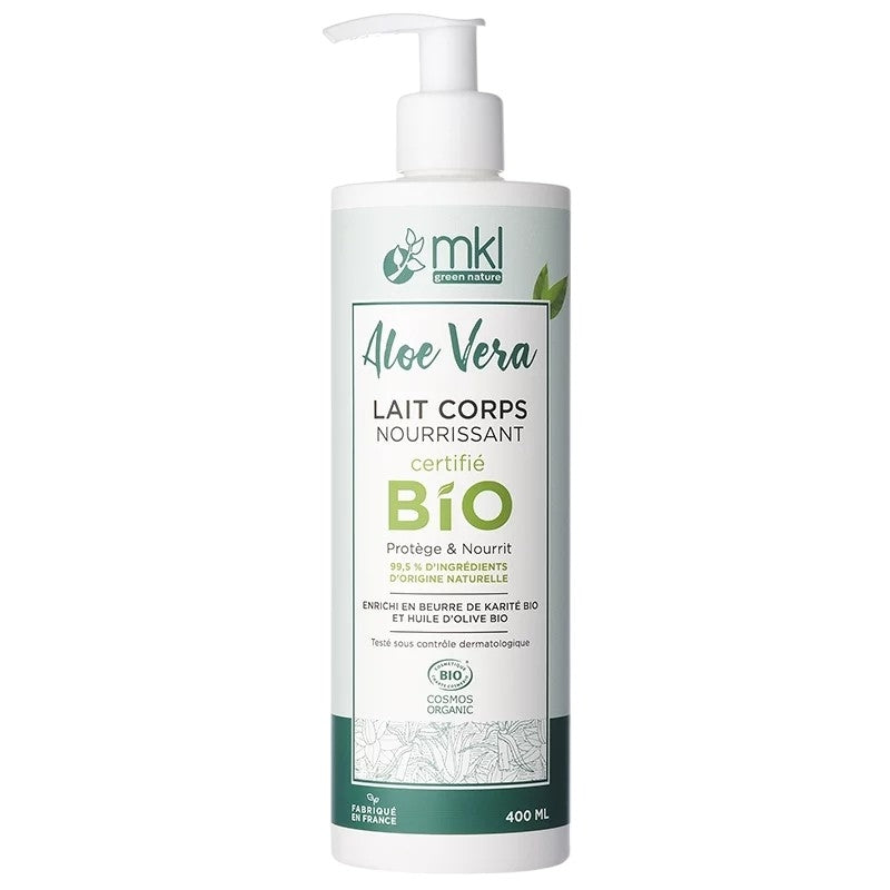 Lait corps nourrissant BIO aloe vera - 400ml - MKL Green Nature