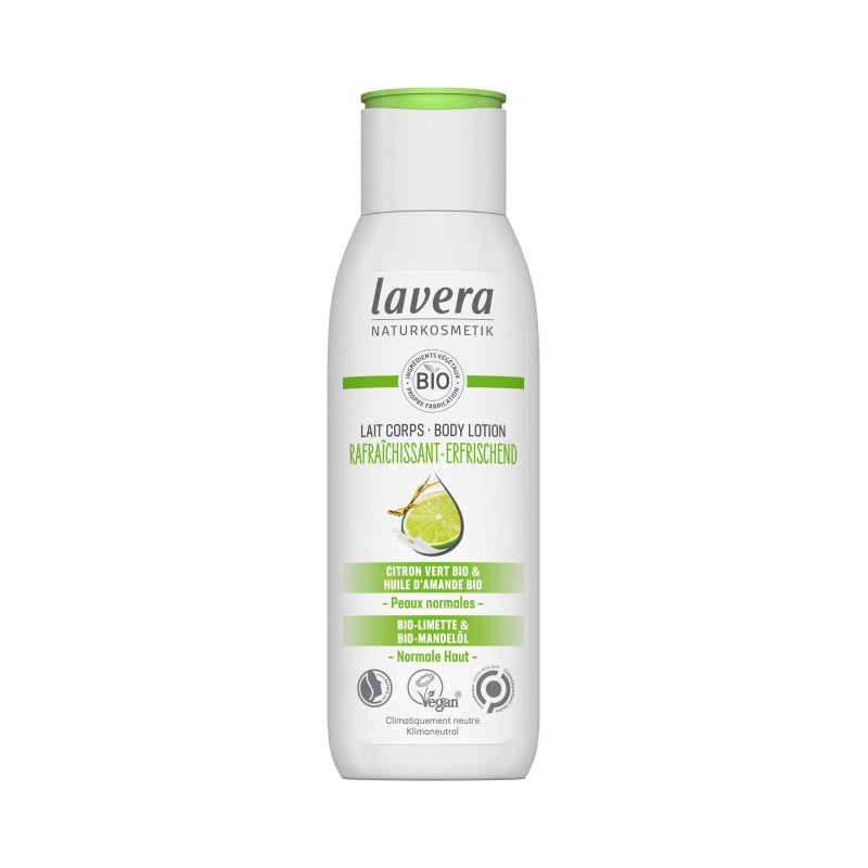Lait corps rafraîchissant BIO citron vert & amande - 200ml - Lavera