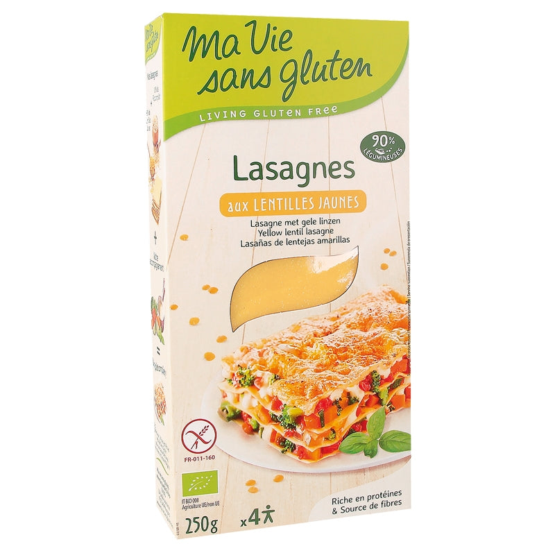 Bio-Lasagne aus gelben Linsen – 250 g – Mein glutenfreies Leben