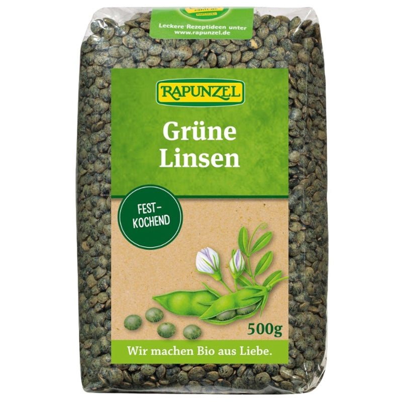 Lentilles vertes BIO - 500g - Rapunzel