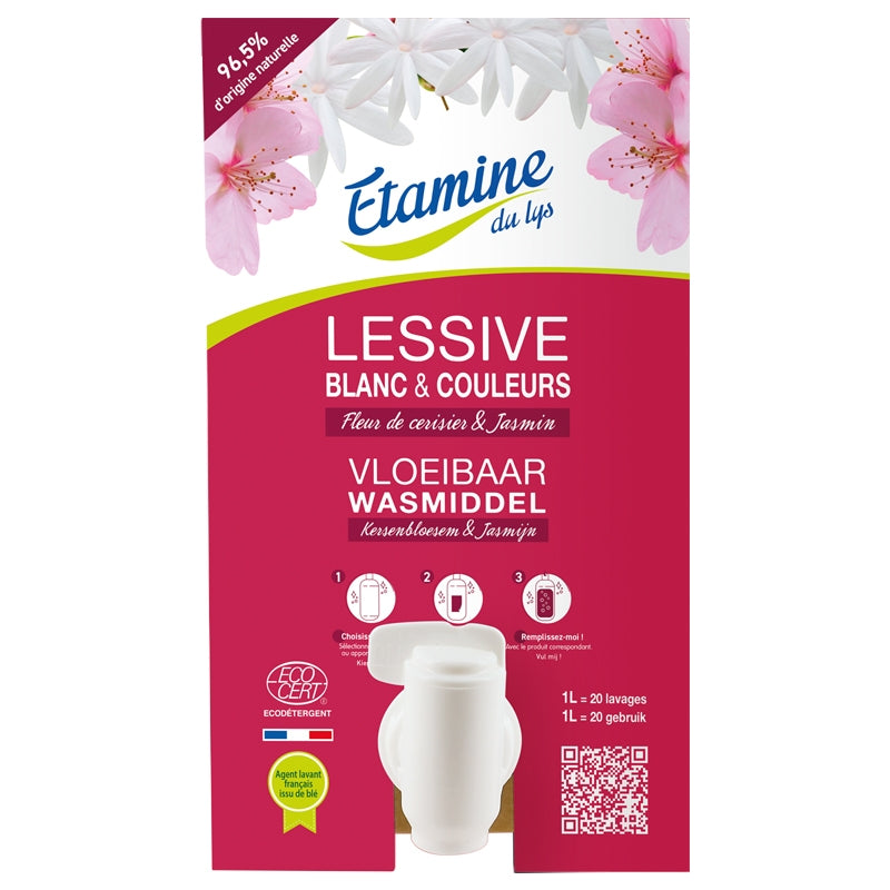 Lessive liquide écologique fleur de cerisier & jasmin - 10kg Etamine du Lys