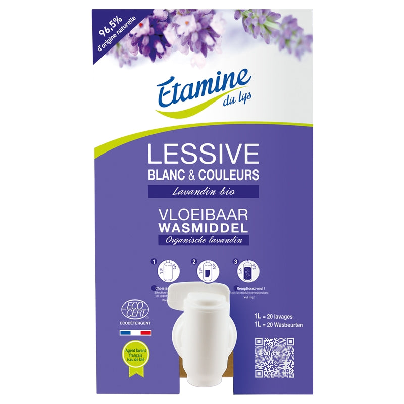 Lessive liquide écologique lavandin - 10kg - Etamine du Lys