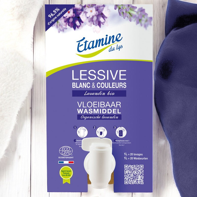 Lessive liquide écologique lavandin - 10kg - Etamine du Lys