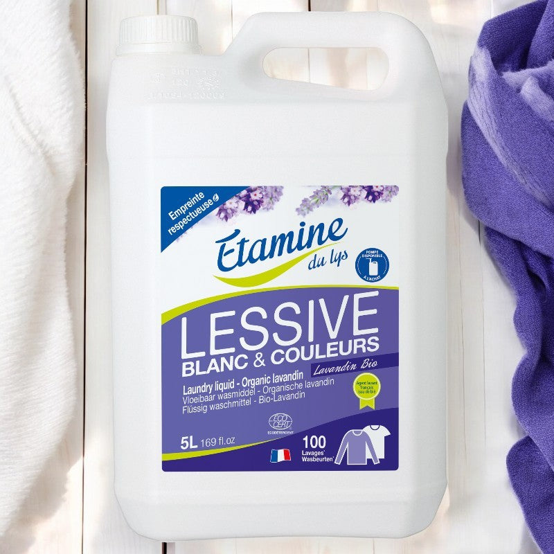 Umweltfreundliches Flüssigwaschmittel mit Lavendelduft - 5L - Etamine du Lys