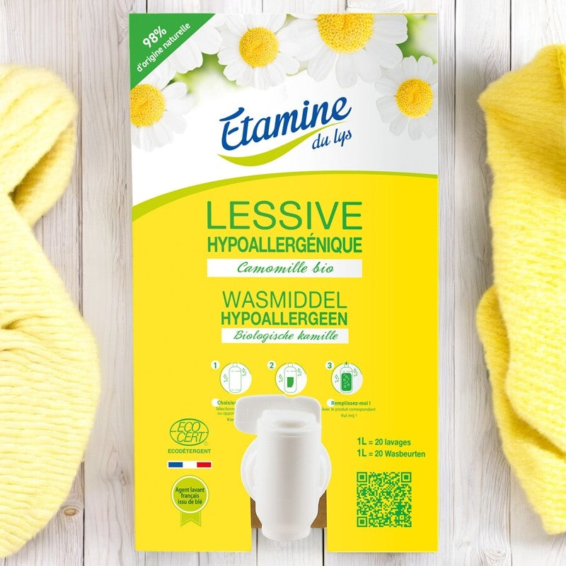 Lessive liquide hypoallergénique écologique camomille - 10kg Etamine du Lys