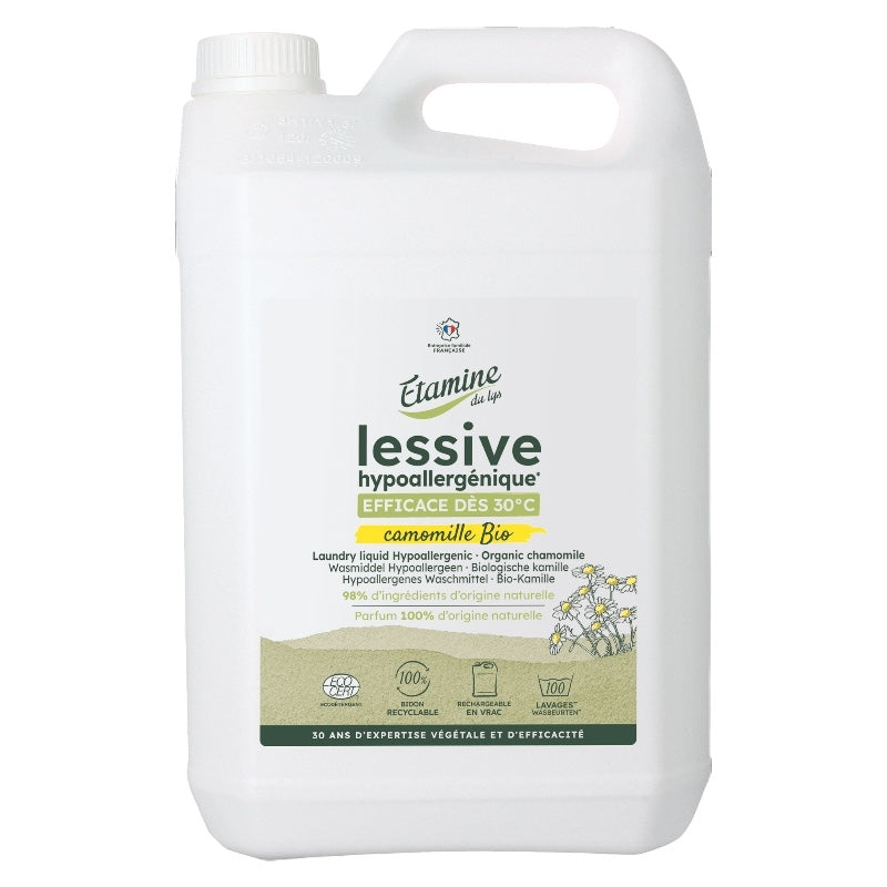 Lessive liquide hypoallergénique écologique camomille - 5l - Etamine du Lys