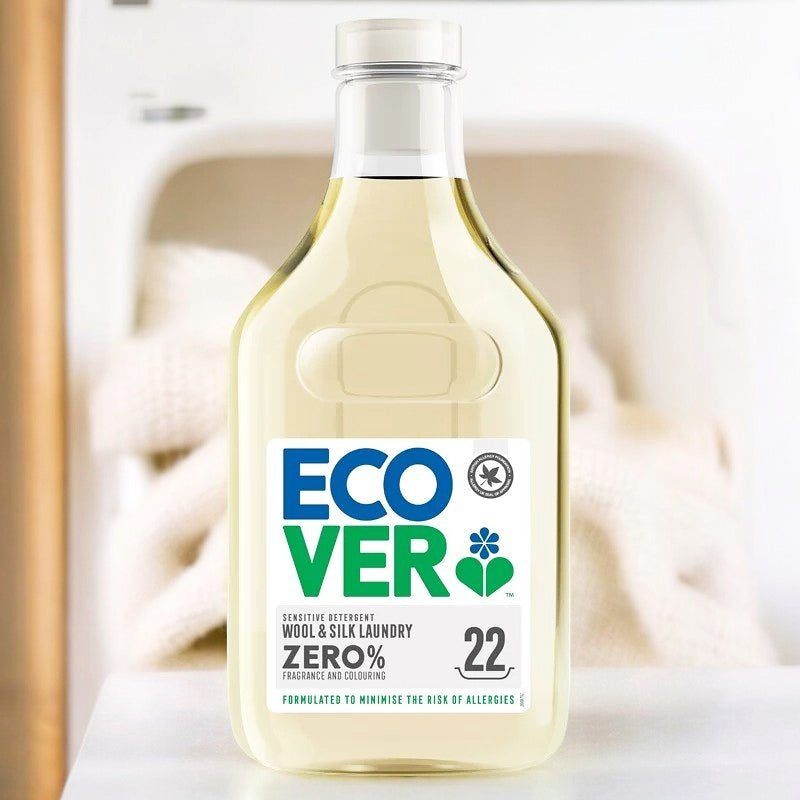 Ecover Umweltfreundliches, parfümfreies Flüssigwaschmittel für Wolle und Feinwäsche – 1 l – Ecover