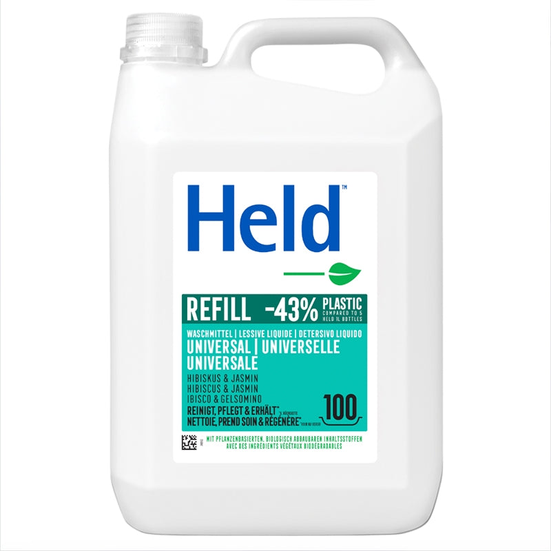 Umweltfreundliches Universal-Flüssigwaschmittel mit Hibiskus und Jasmin – 5 l – Held