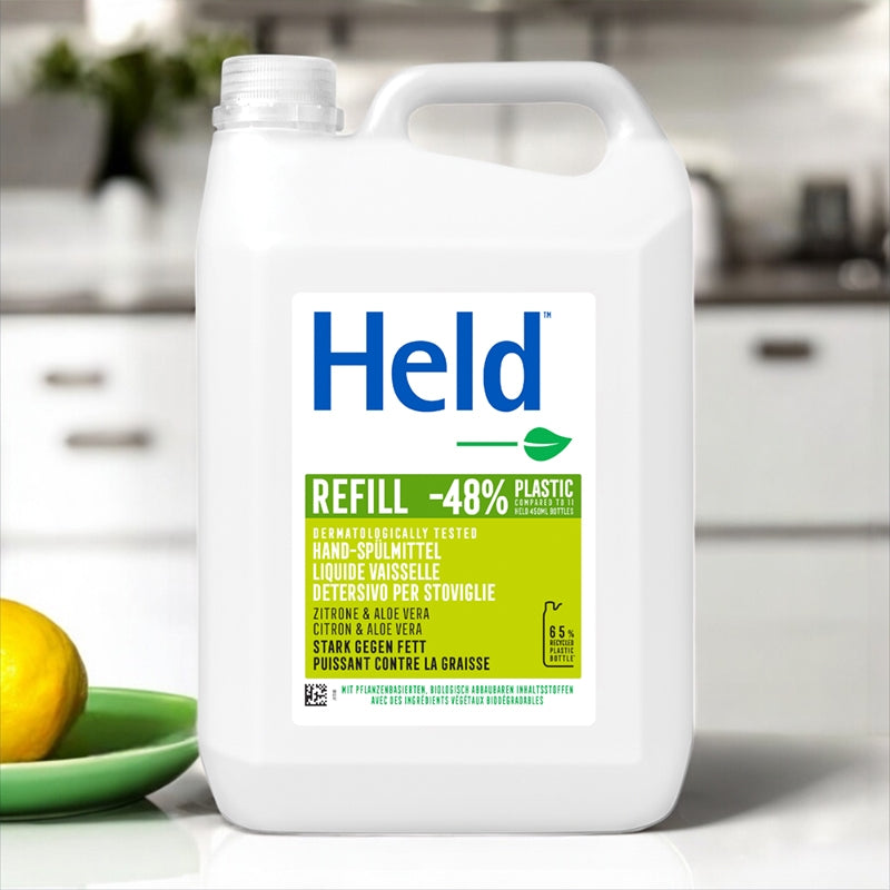 Liquide vaisselle écologique citron & aloe vera - 5l - Held