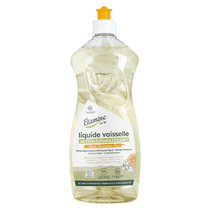 Ultra-entfettendes Geschirrspülmittel mit Orangenblütenduft - 1L - Etamine du Lys