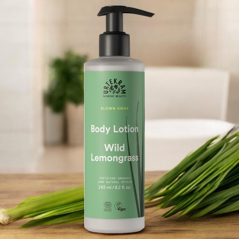 Bio-Feuchtigkeitslotion mit Zitronengras – 245 ml – Urtekram