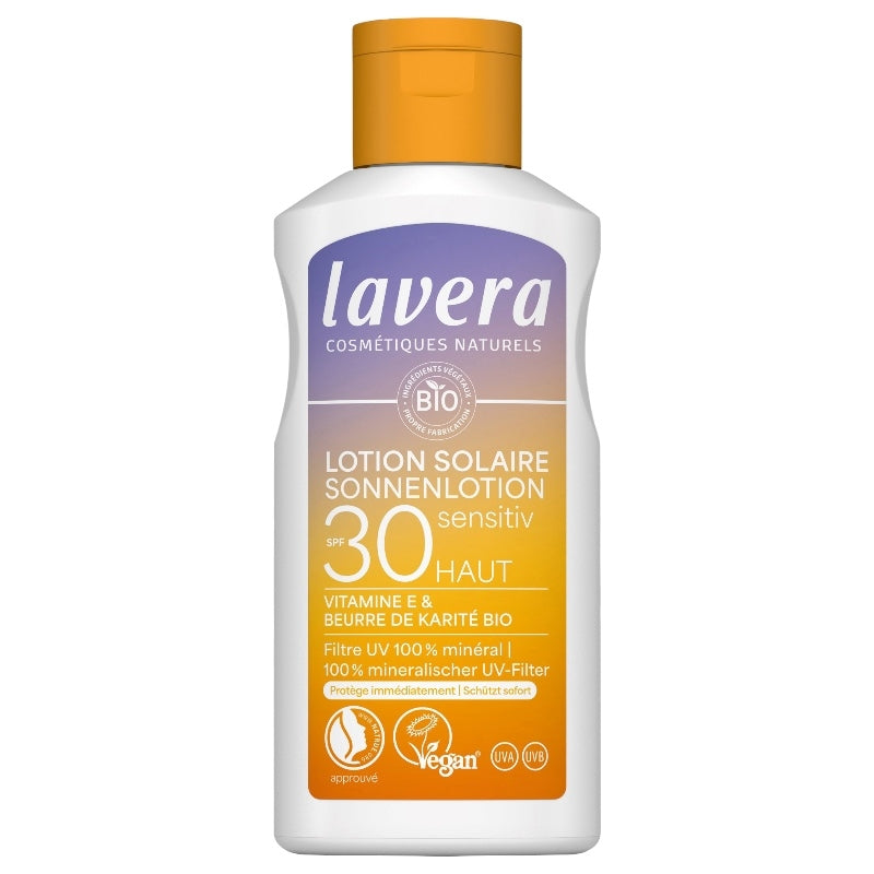 Lotion solaire sensitive IP 30 BIO - 100ml - Lavera