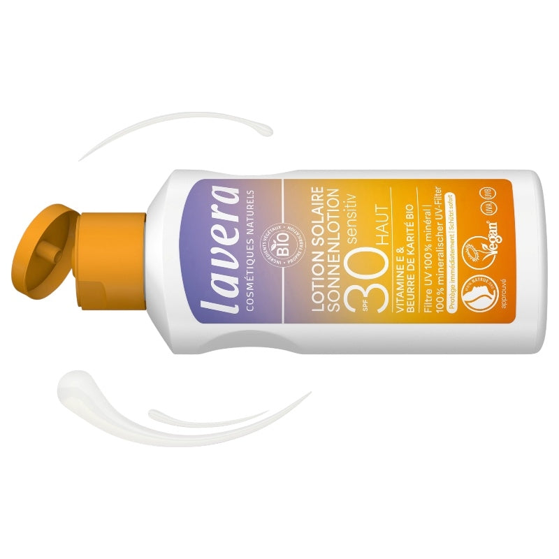 Lotion solaire sensitive IP 30 BIO - 100ml - Lavera
