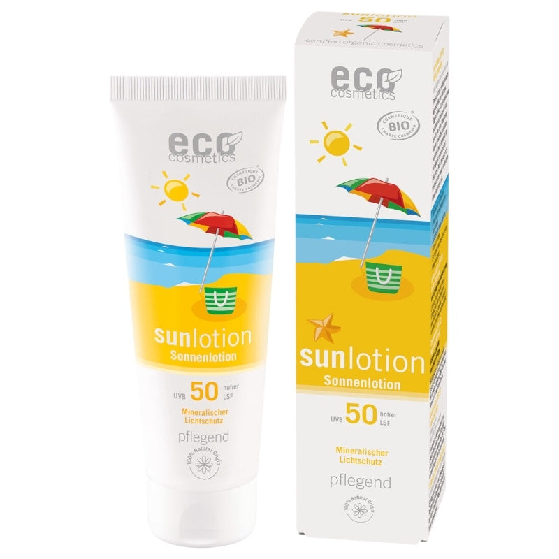 Lotion solaire visage & corps BIO IP 50 argousier - 125ml - Eco Cosmetics