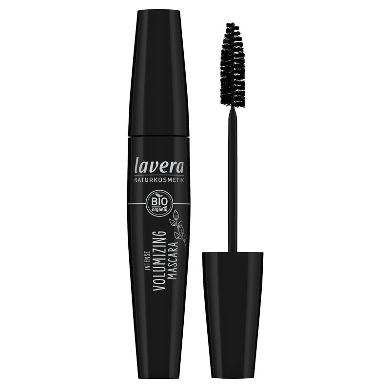 Intensive Volumen-Mascara aus Bio-Materialien, Schwarz – 13 ml – Lavera