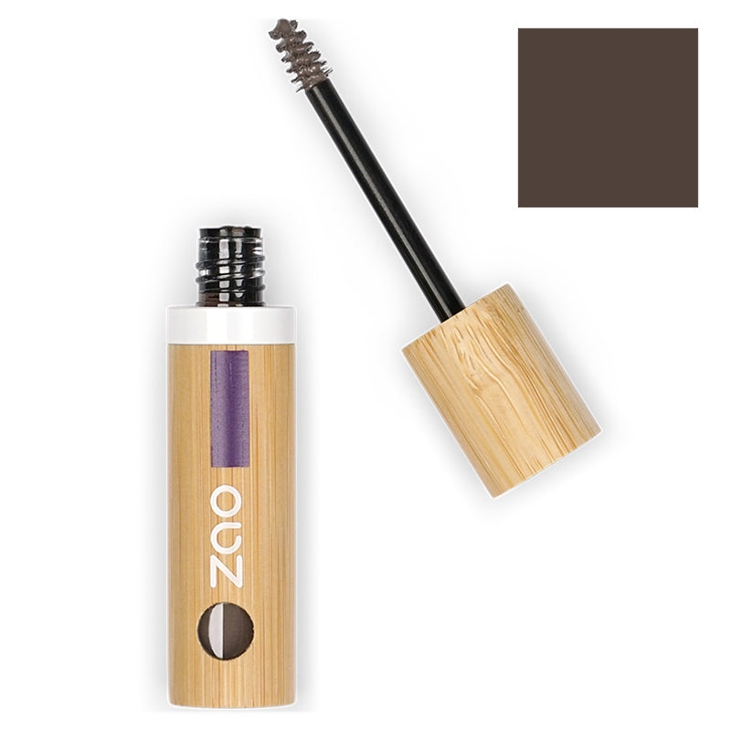 Braune Augenbrauen-Mascara Nr. 053 Bio - 3,6 ml - Zao