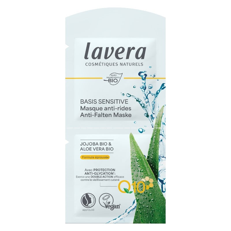Masque anti-rides Q10 BIO aloe vera & jojoba - 10ml - Lavera