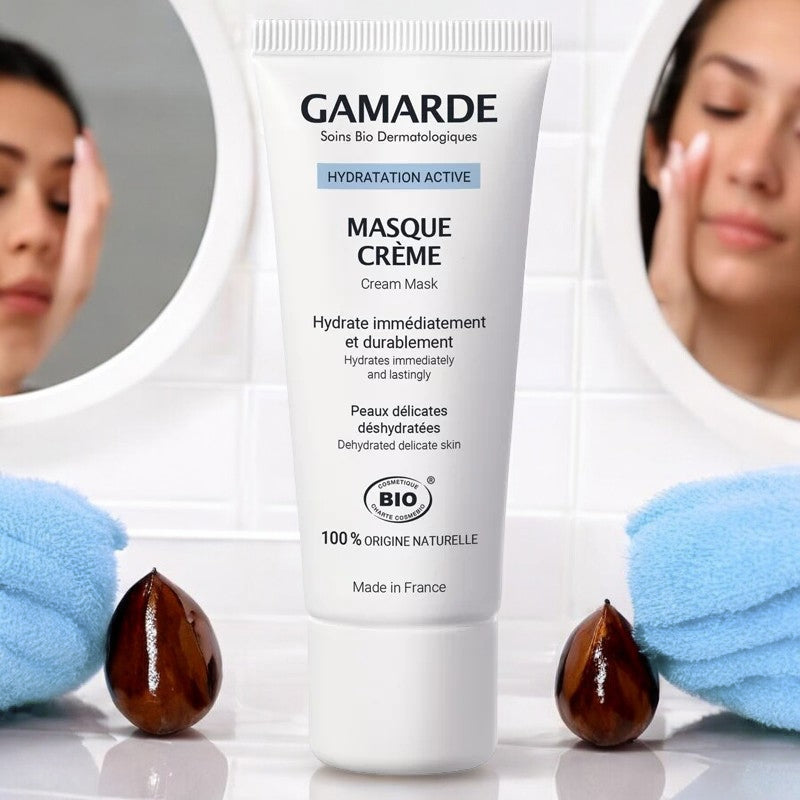 Masque crème BIO argan & eau thermale - 40g - Gamarde