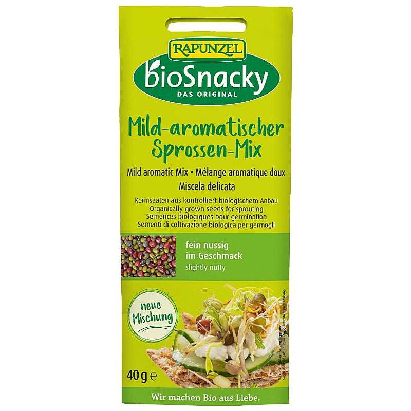 Mélange de graines à germer Aromatique doux BIO - 40g - Rapunzel bioSnacky