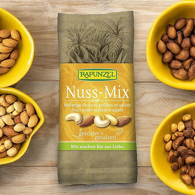 Mélange de noix grillées & salées BIO - 60g - Rapunzel