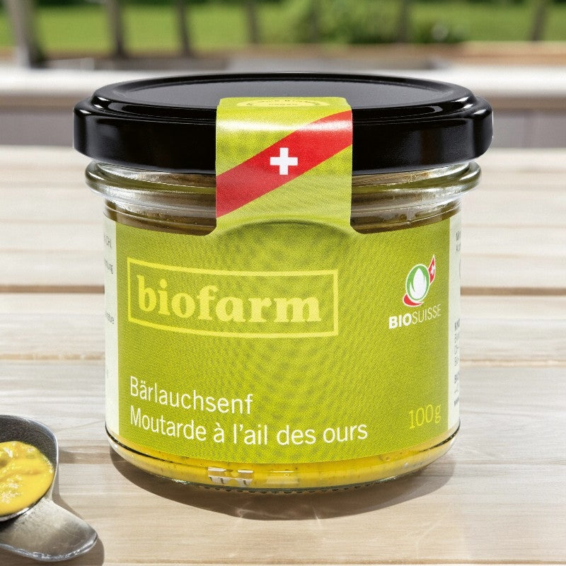 Bio-Schweizer Bärlauchsenf – 100 g – Biofarm