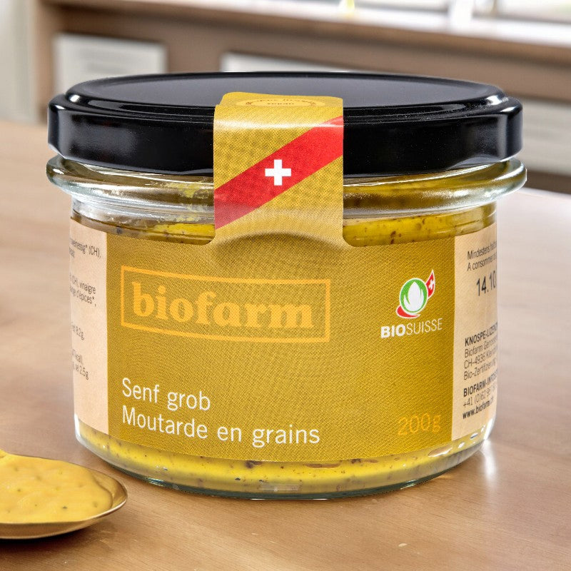 Bio-Senfkörner aus der Schweiz – 200 g – Biofarm