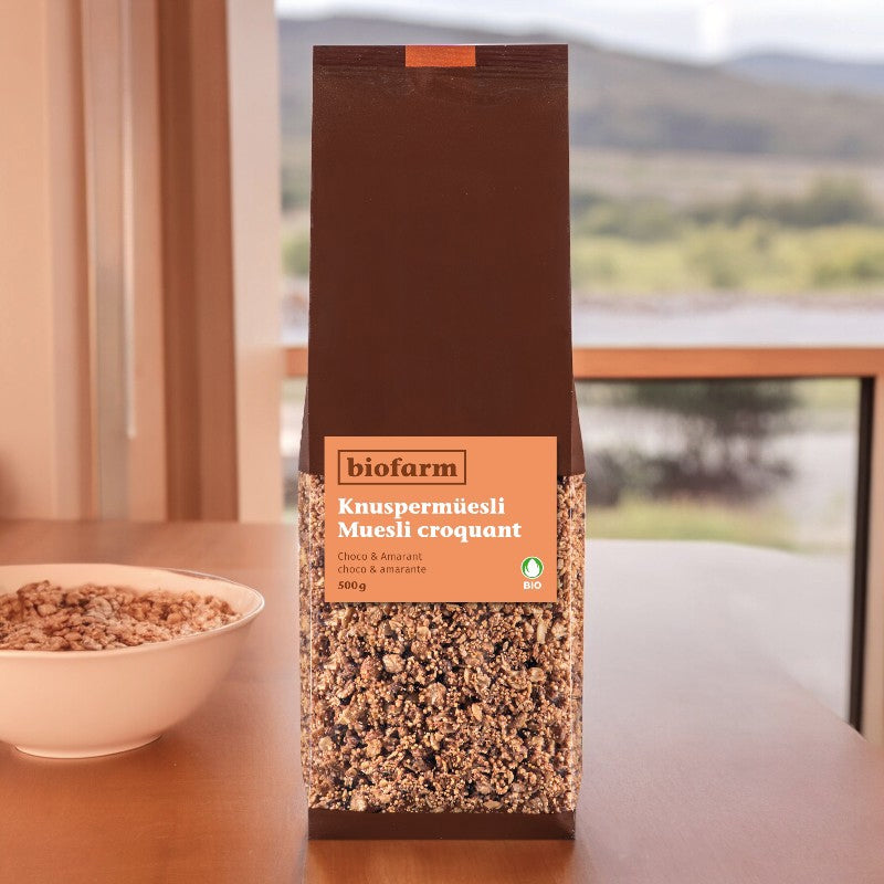 Knuspriges Schokoladen-Amaranth-Müsli BIO - 500 g - Biofarm