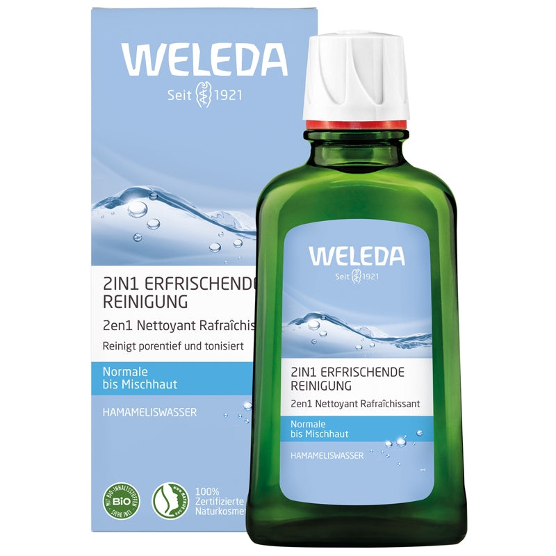 Weleda Bio-Reinigungsgel 2-in-1 mit Hamamelis – 100 ml