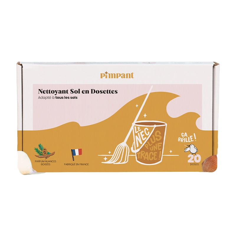 Nettoyant sol parfum boisé - 20 pièces - Pimpant