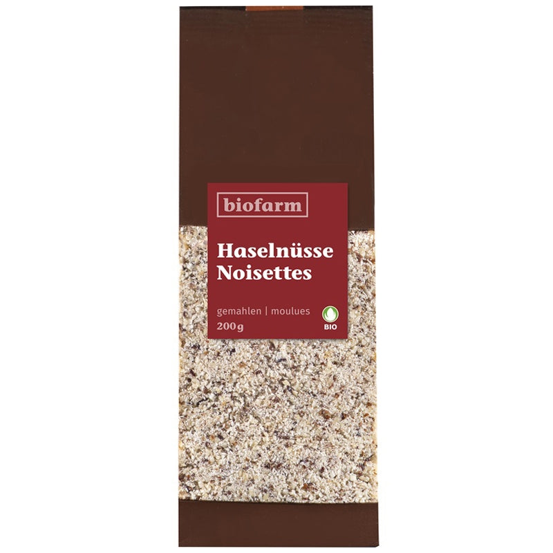 Bio-Haselnüsse, gemahlen – 200 g – Biofarm