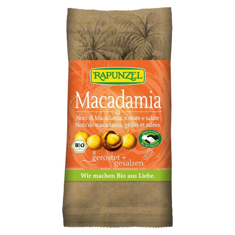Bio-Macadamianüsse, geröstet und gesalzen – 50 g – Rapunzel