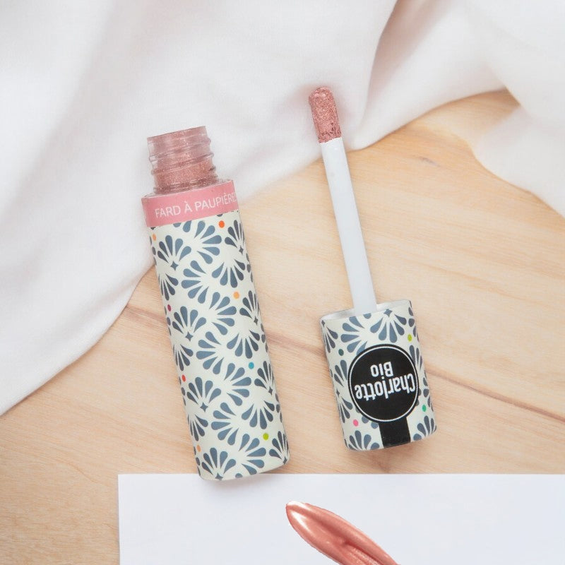 Ombre à paupières liquide nacrée rose BIO - 6.5g - Charlotte Bio