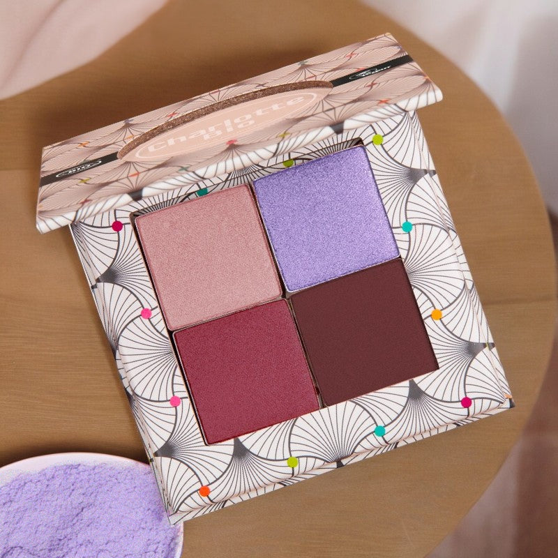 Palette fards à paupières luxury BIO - 4x1.4g - Charlotte Bio
