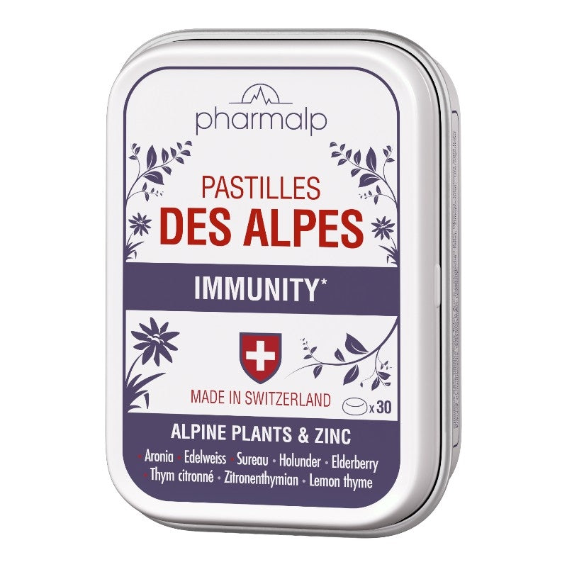 Alpine Immunitäts-Pastillen – Packung mit 30 Pastillen – Pharmalp