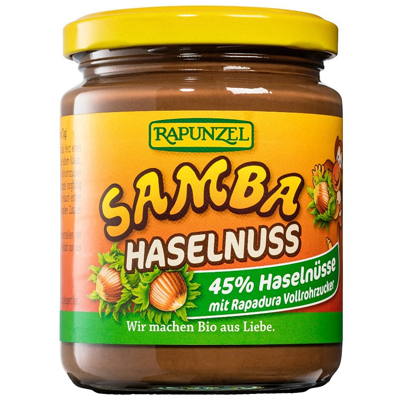Pâte à tartiner chocolatée aux noisettes Samba BIO - 250g - Rapunzel