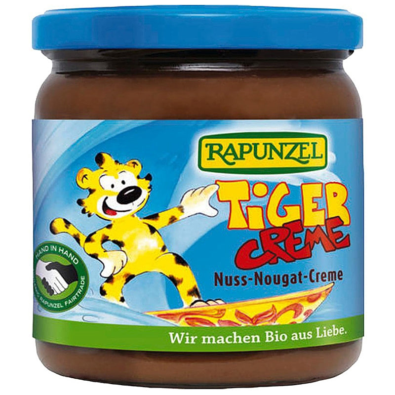 Pâte à tartiner chocolatée aux noisettes Tiger BIO - 400g - Rapunzel