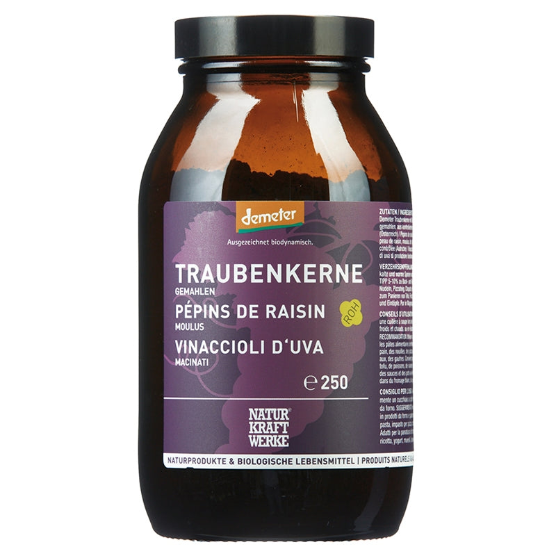 Bio-gemahlene Traubenkerne - 250 g - NaturKraftWerke