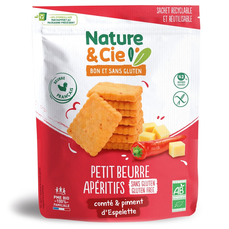 Bio-Comté- und Espelette-Pfeffer-Vorspeisen-Mürbeteig – 80 g – Nature&Cie