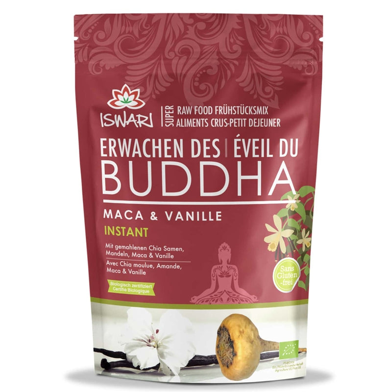 Rohes Frühstück Buddha's Awakening Maca & Bio-Vanille – 360 g – Iswari