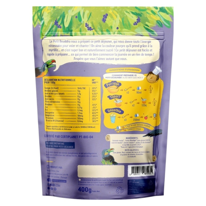 Bio-Zauber-Blaubeer-Kinderfrühstück – 400 g – Iswari