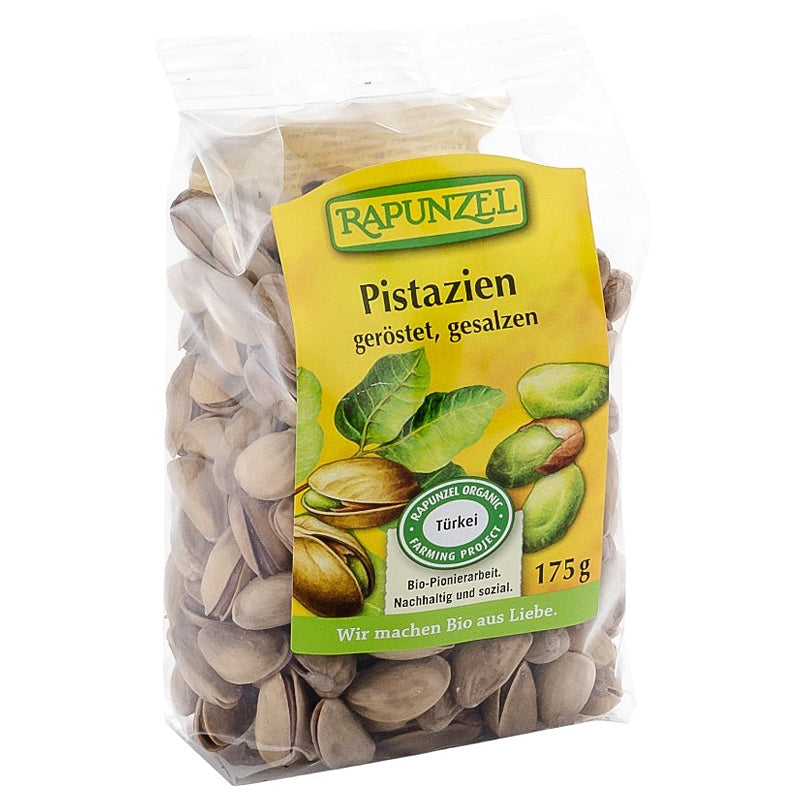 Bio-geröstete und gesalzene Pistazien in der Schale - 175 g - Rapunzel