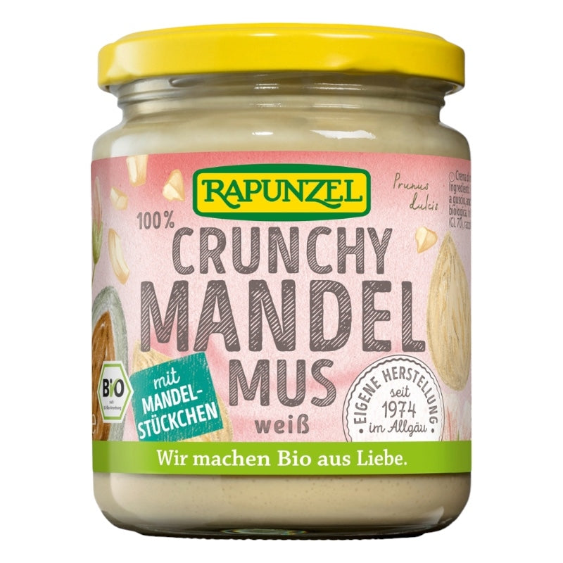 Purée d'amandes blanches crunchy BIO - 250g - Rapunzel