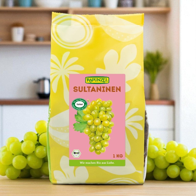 Raisins secs sultanines BIO - 1kg - Rapunzel
